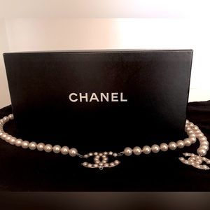 Chanel Accessories Vintage | Jewelry Belt |Embellished Pearls (Authentic)
